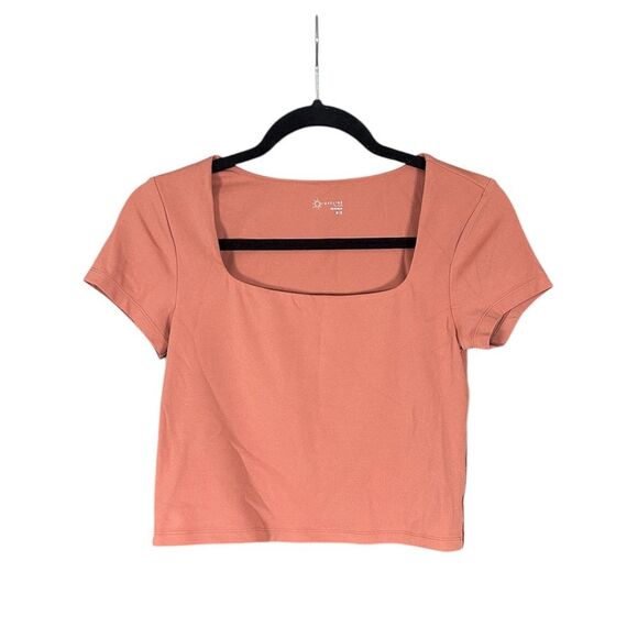 Offline Tops - Offline by Aerie Pink Real Me Square Neck Tee Women’s Size M Crop Top